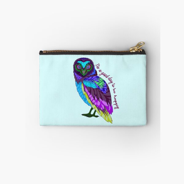 Item preview, Abstract Owl - It's a Good Day to be Happy - Purple/Green/Blue designed and sold by Emily Boynton.