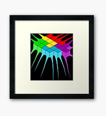 Tetris Melt 2 Framed Print