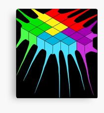 Tetris Melt 2 Canvas Print