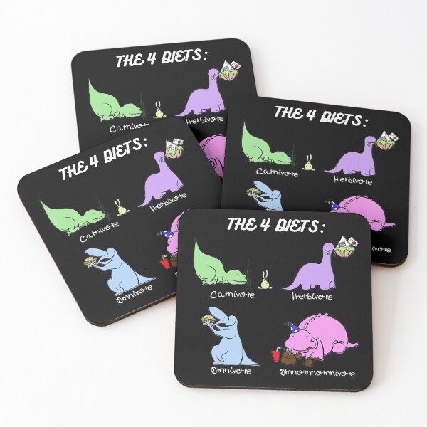 Item preview, The 4 Diets: Carnivore, Herbivore, Omnivore, Omnomnomnivore (light) designed and sold by LewisJJC.