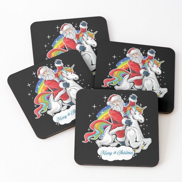 Item preview, Santa Riding Unicorn designed and sold by Creativenetic.