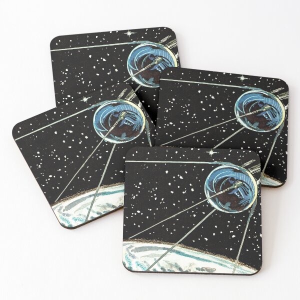Item preview, Sputnik Satellite - Vintage Retro Illustration designed and sold by elevens.