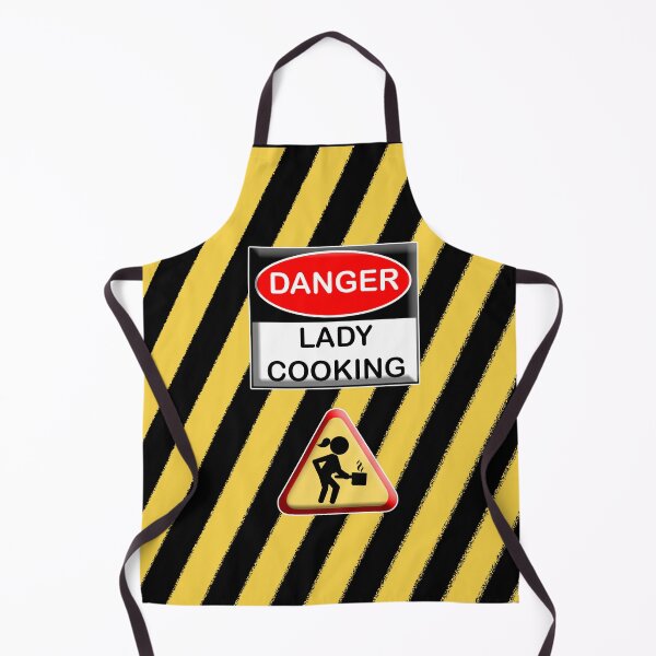 Item preview, Danger Lady Cooking Sign Version 2 designed and sold by monica-mirt.