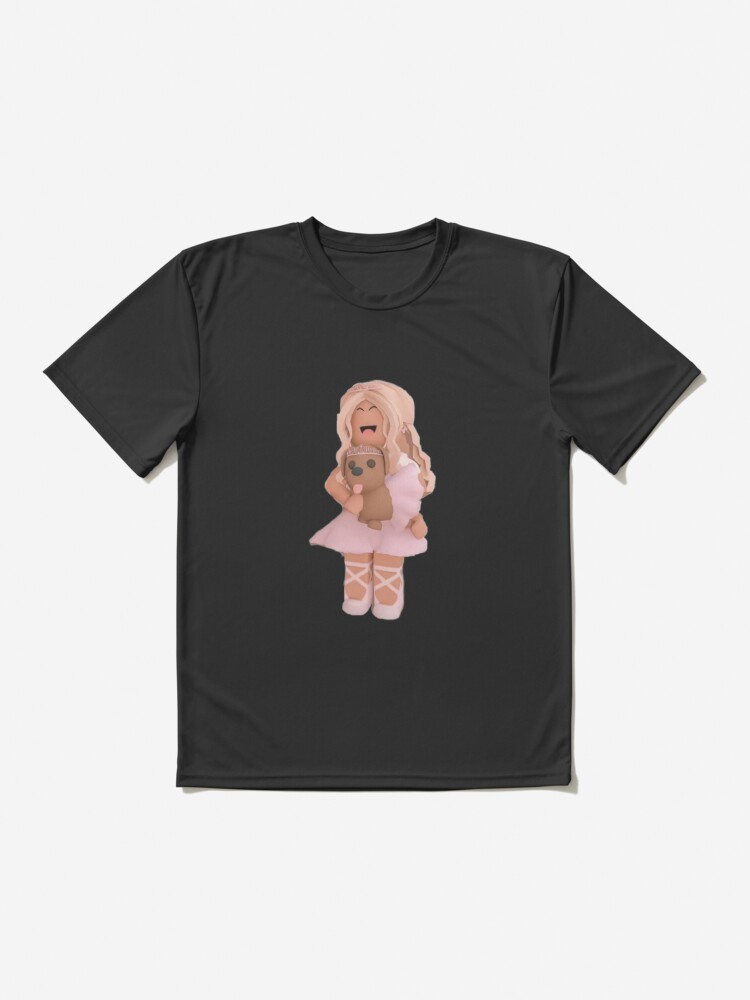 Roblox Girl With Her Puppy Active T Shirt By Katystore Redbubble - puppy shirt roblox