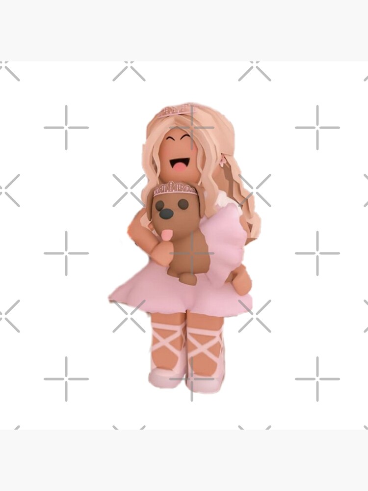 Roblox Girl With Her Puppy Greeting Card By Katystore Redbubble - roblox girl pics