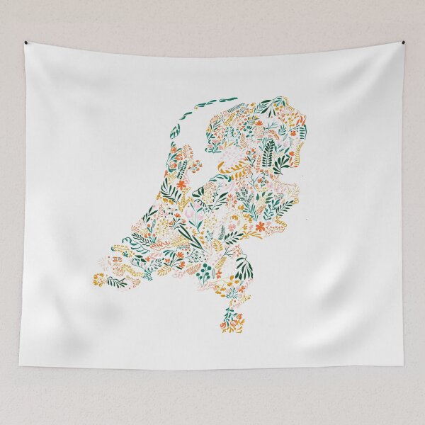 Item preview, Floral Map - The Netherlands designed and sold by Andreea Nae.