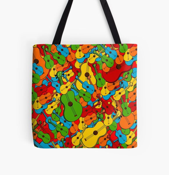pattern pile tote bags