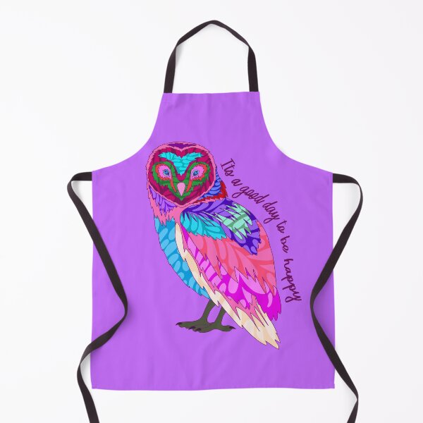 Item preview, Abstract Owl - It's a Good Day to be Happy - Light Berry designed and sold by Emily Boynton.