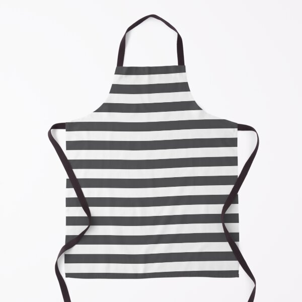 Item preview, Small CHARCOAL GREY and WHITE Horizontal STRIPES designed and sold by RachelMacht.