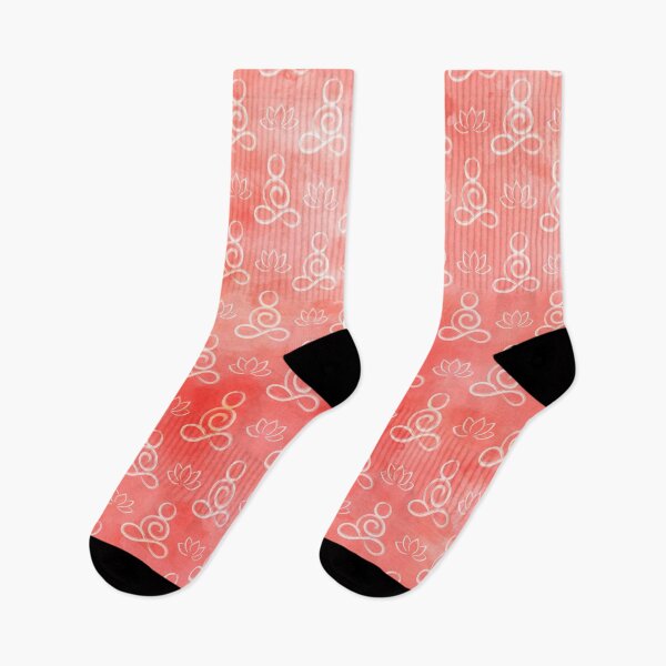 Item preview, YOGA CALLIGRAPHY HARMONY ORANGE RED WATERCOLOR, BY SUBGIRL designed and sold by SUBGIRL.