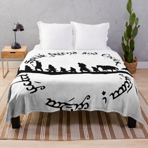 Speak friend and enter Throw Blanket