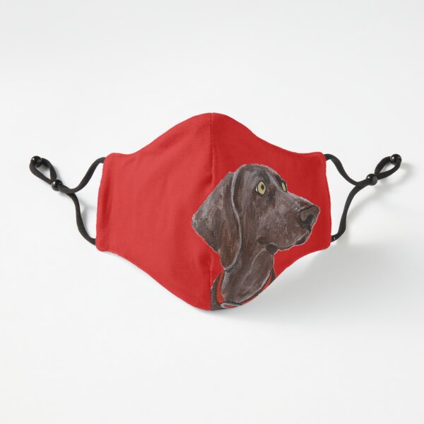 Bella Blue the Weimaraner over Red Fitted 3-Layer