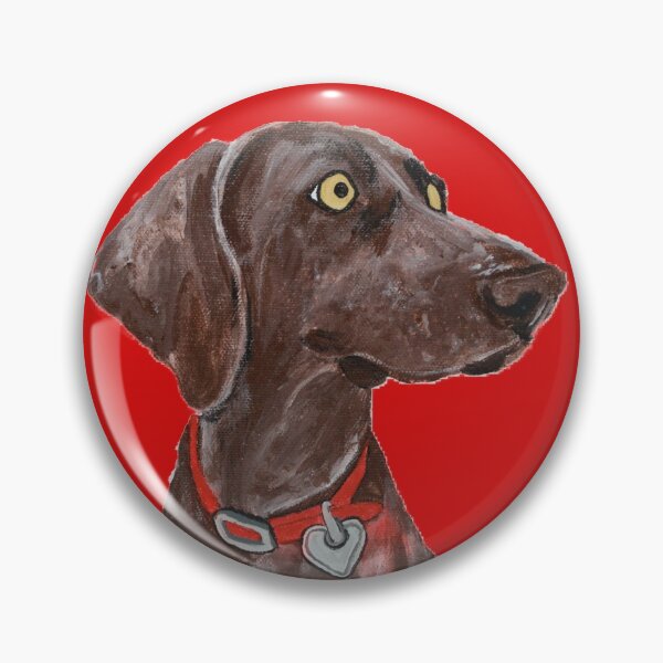 Item preview, Bella Blue the Weimaraner over Red designed and sold by Amanda A. Anthony.