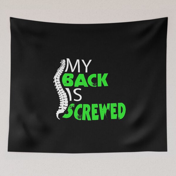 Item preview, My back is screwed designed and sold by mederDESIGNS.