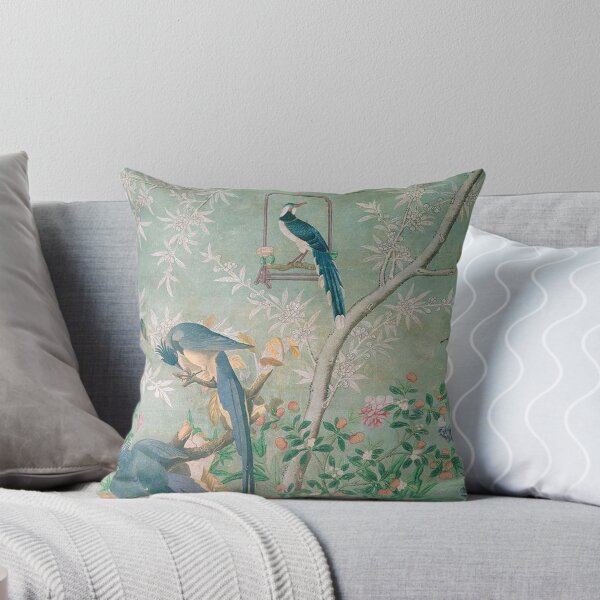 Item preview, Peinture murale chinoise d'oiseaux exotiques designed and sold by Kristina  Sale.