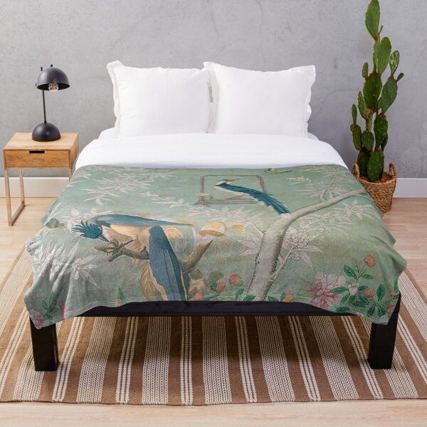 Artikelvorschau, Exotische Vögel Chinoiserie Wandbild entworfen und verkauft von Kristina  Sale.