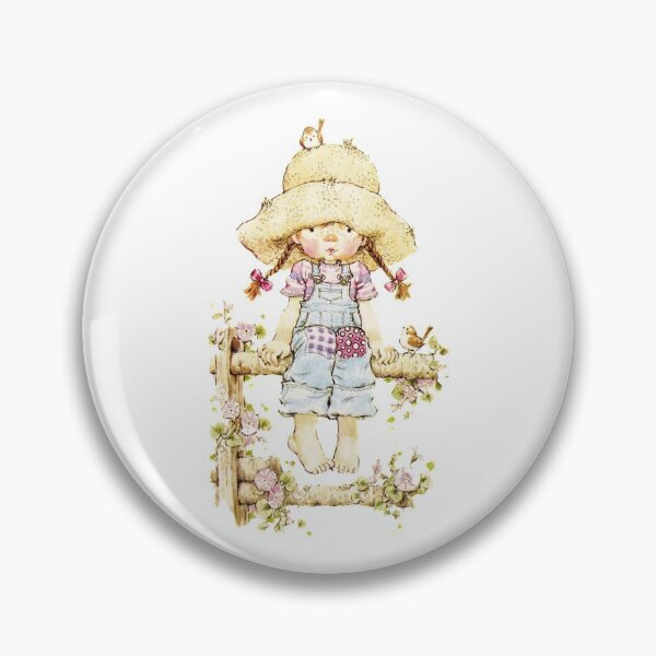 Item preview, Sarah Kay - Girl sitting on a fence with birds designed and sold by jwebmarket.