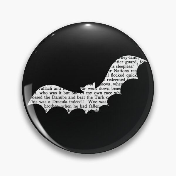 Item preview, Dracula Text in Bat Outline designed and sold by BookBiffle.
