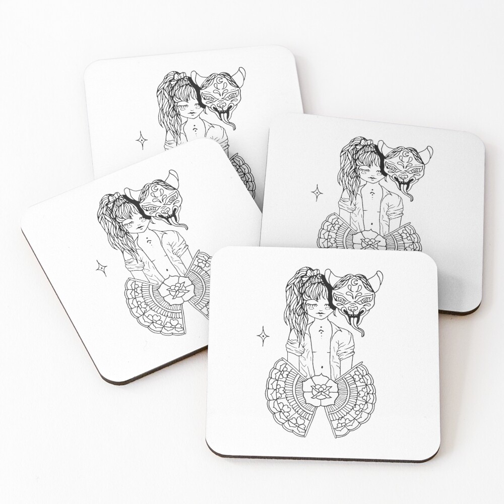 Item preview, Coasters (Set of 4) designed and sold by RANARTE.