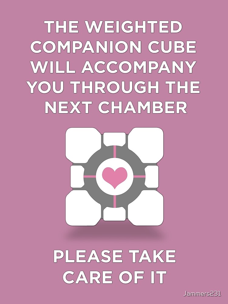 Portal Companion Cube Art Print for Sale by Jammers231