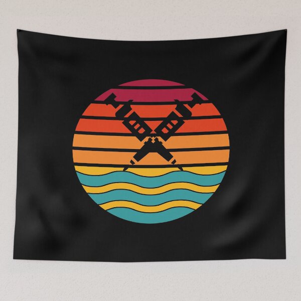 Item preview, WAVY RETRO SUNSET PIPETTES designed and sold by Hippiesole.