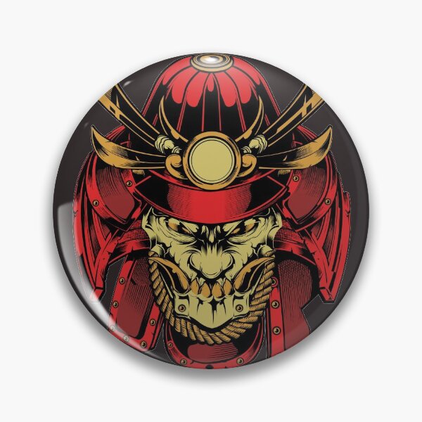 Item preview, Oni Masked Samurai Skull Mask Red Hannya designed and sold by MiscelChr.