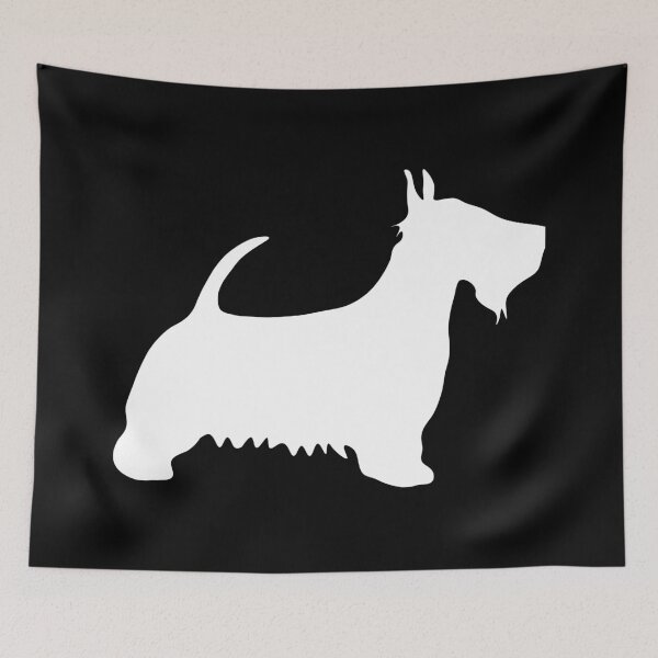 Item preview, Scottish Terrier Dog Silhouette - White  designed and sold by MacPean.