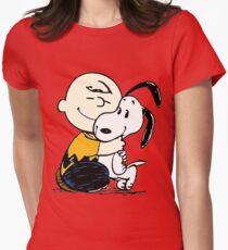 Snoopy and Charlie Soulmate Women's Fitted T-Shirt