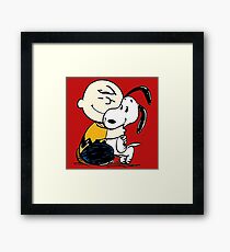 Snoopy and Charlie Soulmate Framed Print