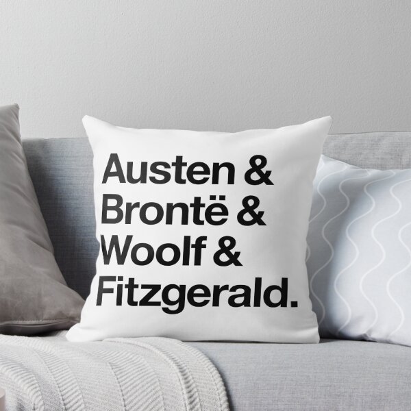 Item preview, Classic Literature Authors - Black Helvetica (Austen and Bronte and Woolf and Fitzgerald) designed and sold by SaraduJour.