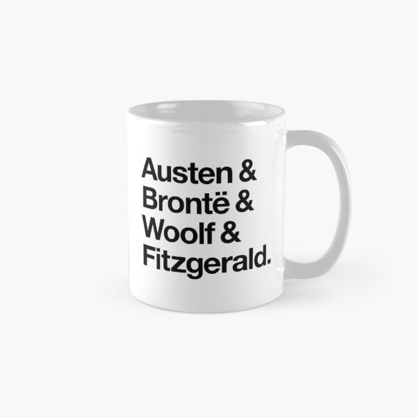 Item preview, Classic Literature Authors - Black Helvetica (Austen and Bronte and Woolf and Fitzgerald) designed and sold by SaraduJour.