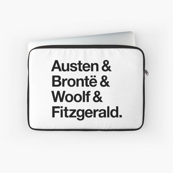 Item preview, Classic Literature Authors - Black Helvetica (Austen and Bronte and Woolf and Fitzgerald) designed and sold by SaraduJour.