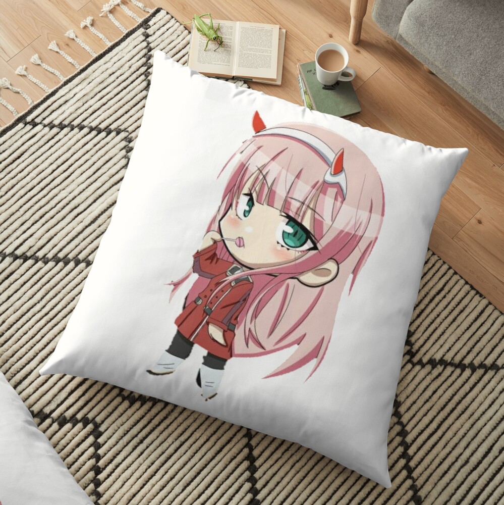 Zero Two Anime 12 Floor Pillow For Sale By Samereisheh Redbubble