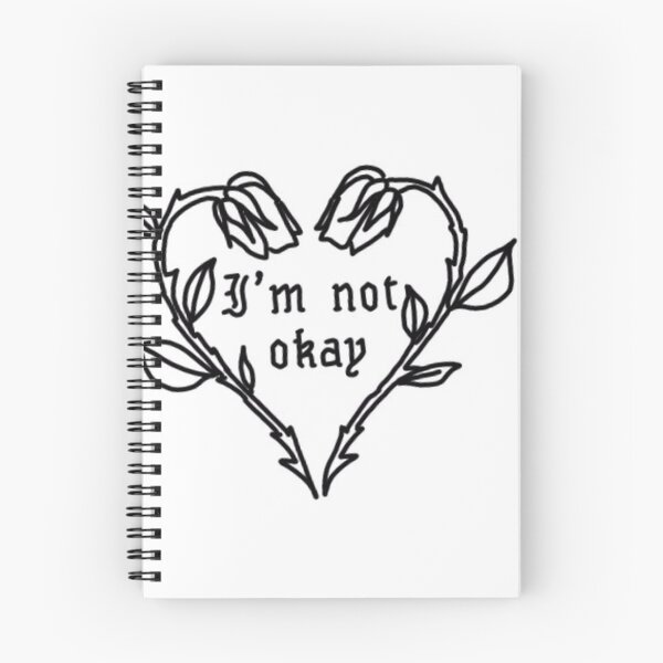 Item preview, I'm not ok black and white designed and sold by summitleigh.