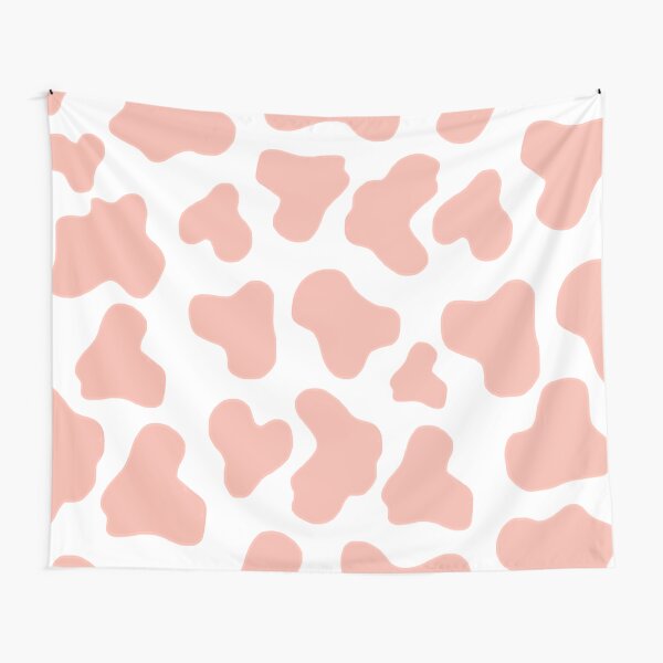 Pink cow print Tapestry