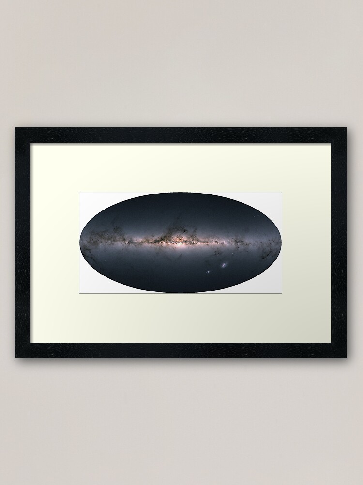 Alternate view of GAIA'S Newest Map of the Galaxy Framed Art Print
