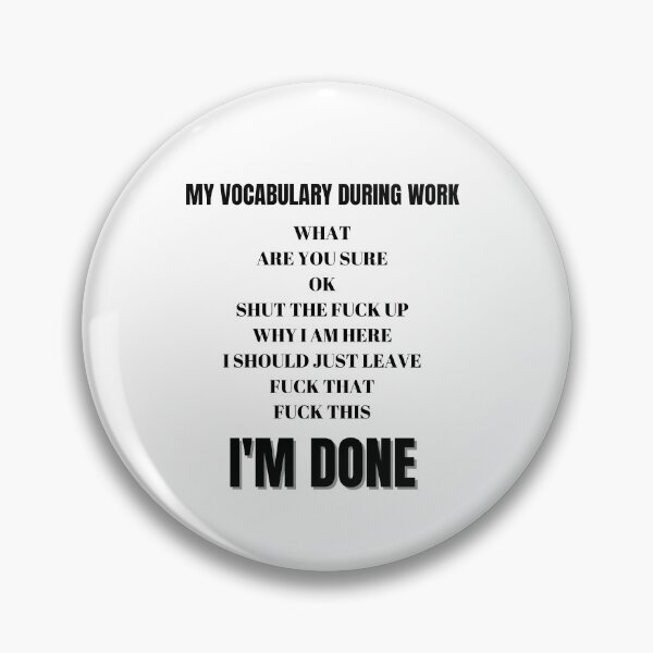 Item preview, My Vocabulary During Work designed and sold by AutumnVibeShop.