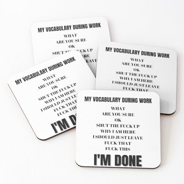 Item preview, My Vocabulary During Work designed and sold by AutumnVibeShop.