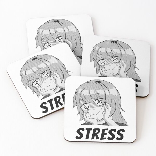 Item preview, Funny Stressed Face Girl Manga Meme designed and sold by Neyus Art.