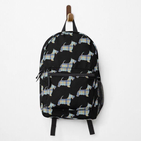 Item preview, Blue, Grey and Yellow Tartan Scottish Terrier Dog Silhouette   designed and sold by MacPean.