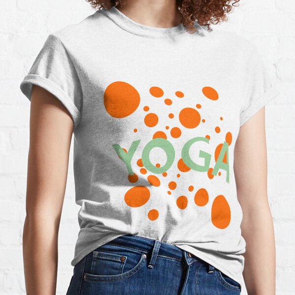 yoga meditation graphic font Classic T-Shirt