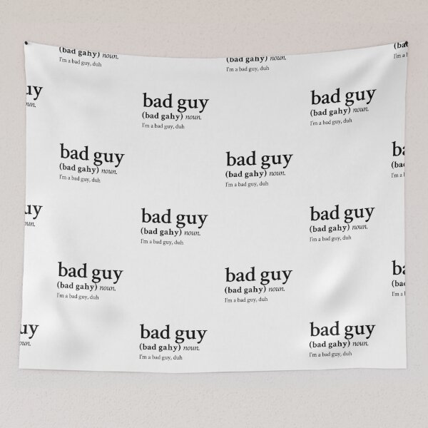 Item preview, Bad guy by Billie Eilish on Stick The Song designed and sold by StickTheSong.