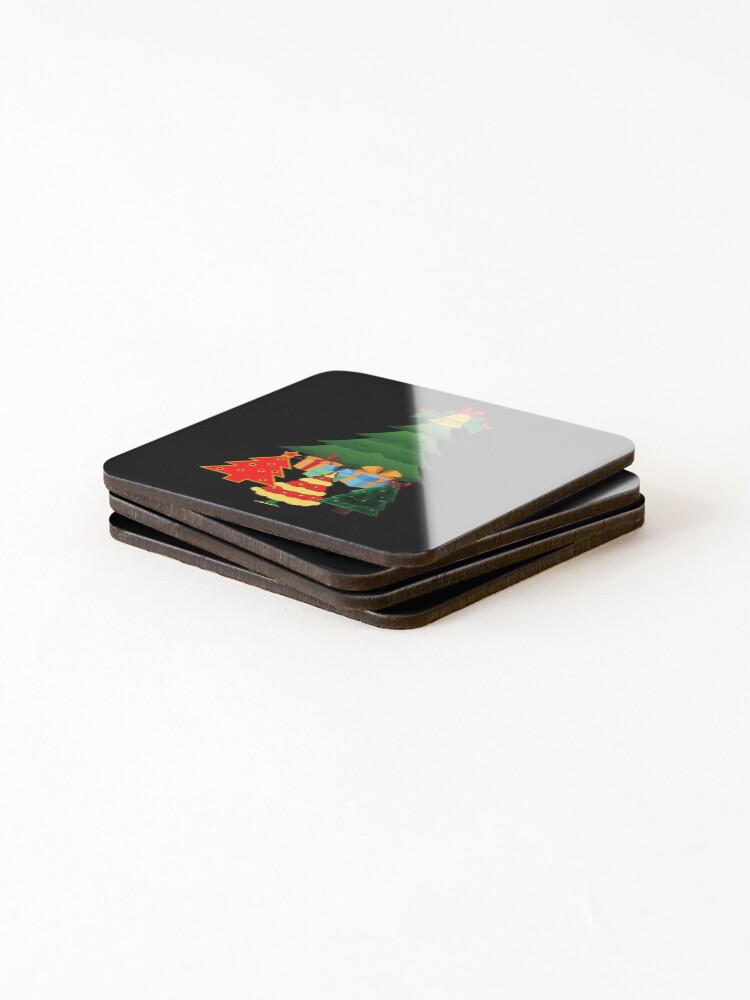 Thumbnail 4 of 5, Coasters (Set of 4), Christmas tree designed and sold by Rritu.