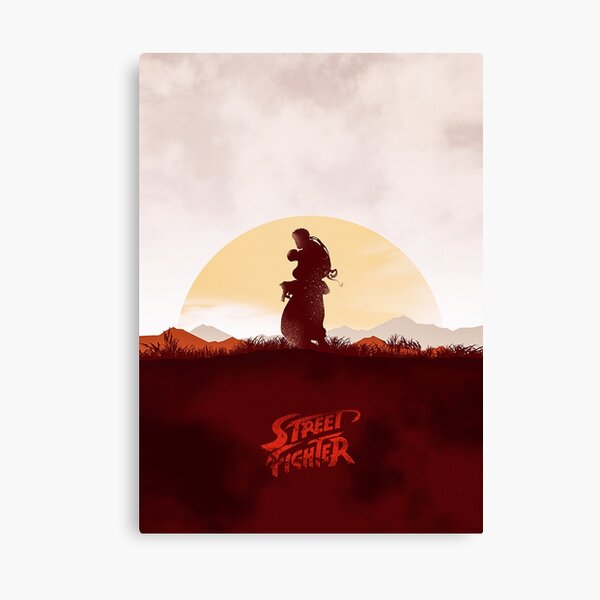  Street Fighter Ryu Artwork poster Canvas Print
