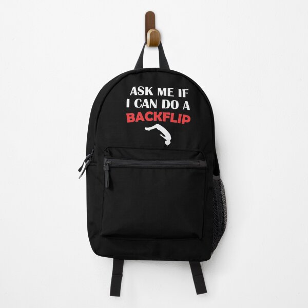 Item preview, ASK ME IF I CAN  DO A BACKFLIP. Funny Parkouring Backflip Free running Parkour gifts  designed and sold by First Store.