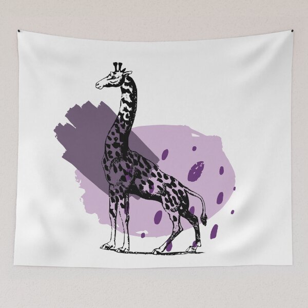 Item preview, Boho Safari Giraffe Purple  designed and sold by BohoMoon.