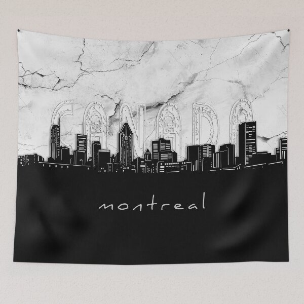 Item preview, montreal skyline marble designed and sold by BekimART2.