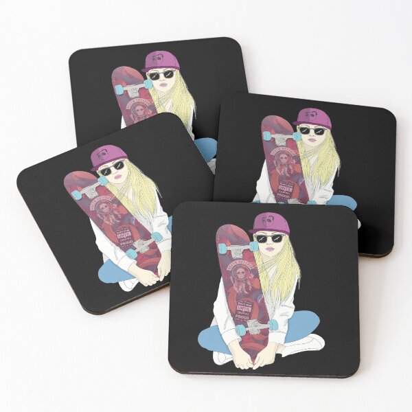 Item preview, Skateboard Skater Skateboarding Do A Kickflip Girl Skater designed and sold by Skateboarding Fingerboarding BMX.