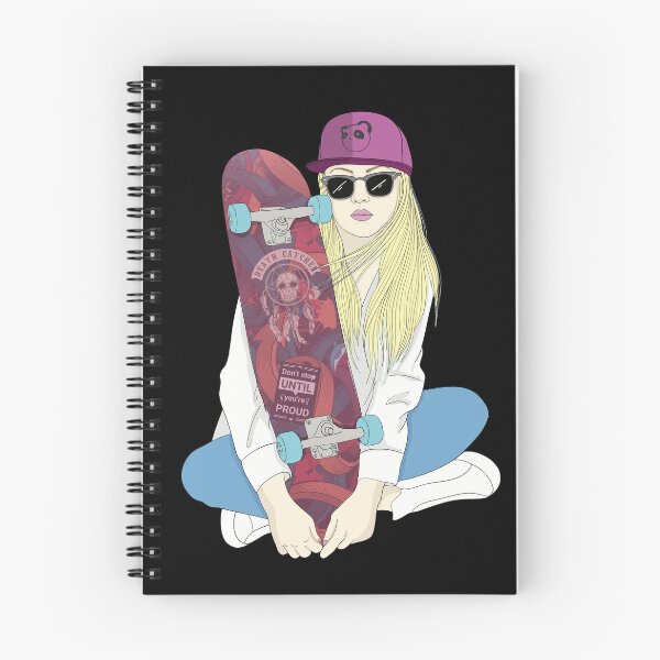 Item preview, Skateboard Skater Skateboarding Do A Kickflip Girl Skater designed and sold by Skateboarding Fingerboarding BMX.