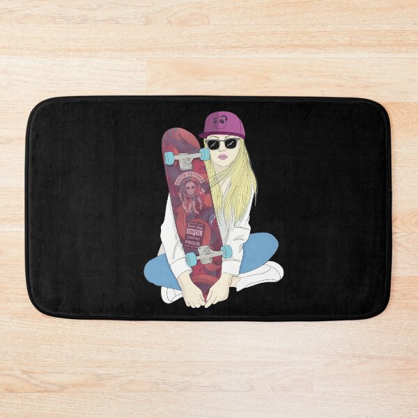 Item preview, Skateboard Skater Skateboarding Do A Kickflip Girl Skater designed and sold by Skateboarding Fingerboarding BMX.